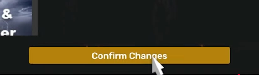 confirm changes