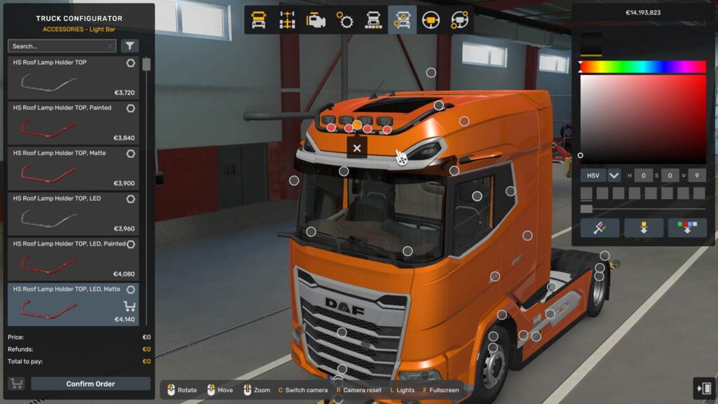 ets2 roof lights